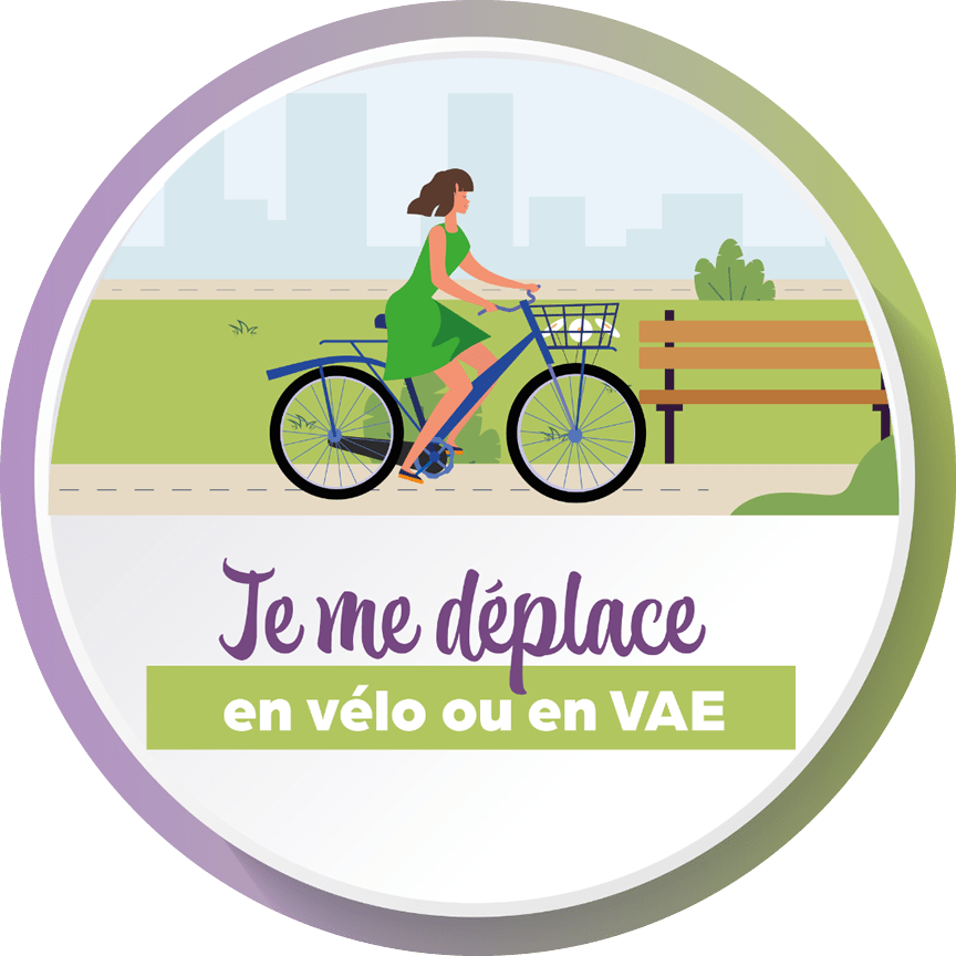 Je me déplace en vélo ou en VAE