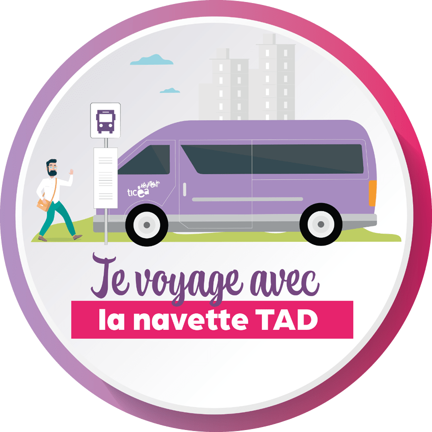 Je voyage avec la navette TAD