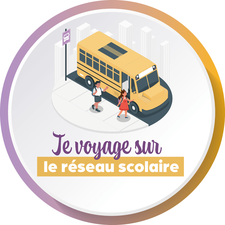 Je voyage sur le réseau scolaire