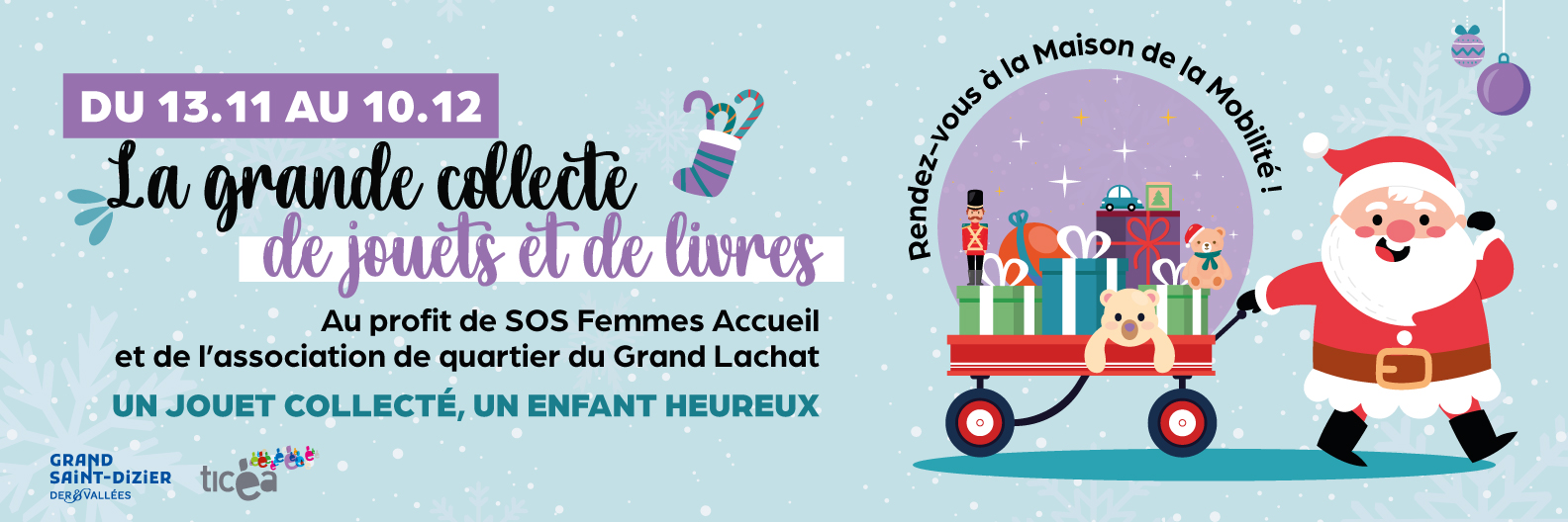 🎁 La grande collecte de Noël a démarré chez Ticéa ! 🎁